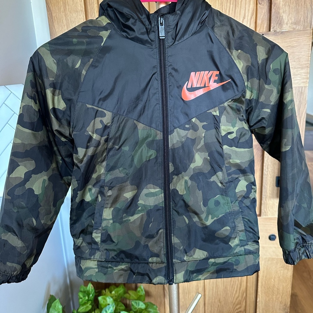 Boys Nike fleece lined rain coat